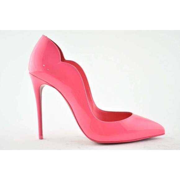 Christian Louboutin Hot Chick 100 Magnifique Pink Patent Leather Heel Pump 35 - Picture 2 of 9